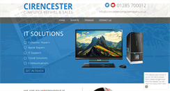 Desktop Screenshot of cirencestercomputerrepairs.co.uk